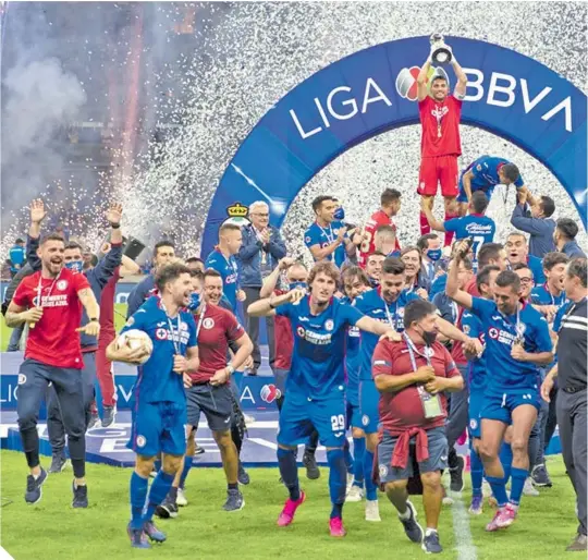  ?? ?? La cima del Guardianes 2021 la confirmó Cruz Azul con el título.