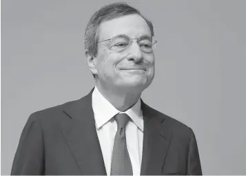  ??  ?? Mario Draghi foi nomeado membro da Academia Pontifícia das Ciências Sociais.