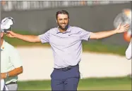  ?? Brennan Asplen/Getty Images North America/TNS/Tribune Content ?? Scottie Scheffler of the United States celebrates after winning the Arnold Palmer Invitation­al presented by Mastercard at Arnold Palmer Bay Hill Golf Course in Orlando, Florida on March 10.