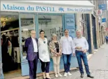  ?? ?? Inaugurati­on de la maison du Pastel le vendredi 16 septembre en compagnie de Didier Cujives, président Haute-Garonne tourisme