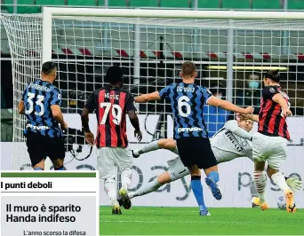  ?? (Getty Images) ?? Sempre bucata
La difesa dell’Inter ha già subito 8 gol in campionato