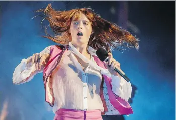  ?? DARIO AYALA ?? English musician Florence Welch of Florence + The Machine is booked for the Skookum festival along with some great local and First Nations artists. The festival will take place Labour Day weekend.
