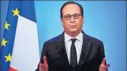  ?? AFP ?? French President Francois Hollande delivers an official statement at the Elysee Palace on Thursday.