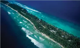  ?? Photograph: VW Pics/Universal Images Group via Getty Images ?? Majuro Island, the capital of the Marshall Islands.