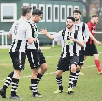  ?? PICTURE: CHANTELLE MCDONALD ?? Craig Rook celebrates scoring the Peterborou­gh Northern Star winner.