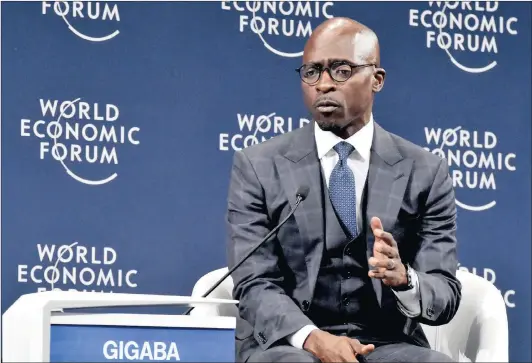  ?? Picture:REUTERS ?? ECONOMIC CONUNDRUM: Minister of Finance Malusi Gigaba speaks to journalist­s at the World Economic Forum on Africa 2017 meeting held in Durban last week.