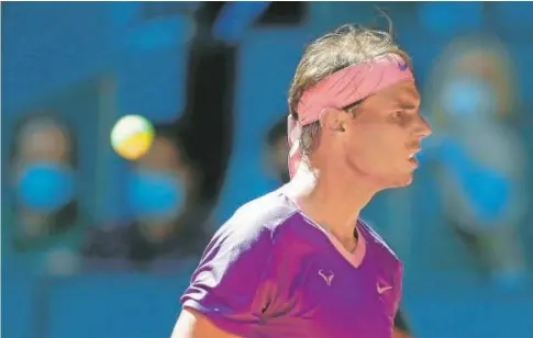  ??  ?? Rafael Nadal, durante su último partido en el Mutua Madrid Open