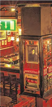  ??  ?? Lockdown: The empty bar area in Sinnott’s pub, Dublin