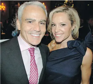  ??  ?? Goldcorp’s David Garofalo escorted girlfriend Christie King to the wine and cheese grazer at the Four Seasons Hotel. The eighth annual event was the first major wine shindig of 2017.
