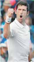  ??  ?? Favorito. Djokovic se ha mostrado poderoso en la pista y se perfila para seguir avanzando.