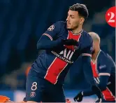  ??  ?? 2 Leandro Paredes, 26, è arrivato al Psg nel gennaio del 2019. In questa stagione ha sommato 12 presenze finora, 9 in Ligue 1 e 3 in Champions