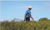  ?? JULIE JACOBSON/ASSOCIATED PRESS ?? Tiger Woods prepares to tee off during a practice round for the U.S. Open on Tuesday. His last major victory came 10 years ago at the same event.