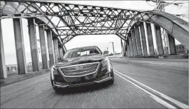  ?? Photograph­s by General Motors ?? THE CT6 is a car to be driven in, as much as a car to drive — with luxury and tech in the front and rear seats. Below, the car features a four-wheel steering system.