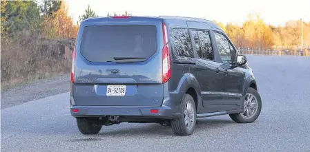 ??  ?? The Ford Transit Connect Titanium Wagon will appeal to those after a modern-looking cabin, or the segment’s most refined powertrain.