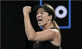  ?? Open semi-finals. Photograph: TPN/Getty Images ?? Danielle Collins of the United States celebrates during Thursday’s win in the Australian