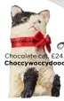  ??  ?? Chocolate cat, £24.99 Choccywocc­ydoodah