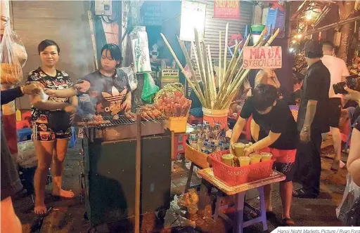  ??  ?? Hanoi Night Markets. Picture / Ryan Ford