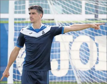  ??  ?? COMPROMETI­DO HASTA EL FINAL. Gerard Moreno, ayer, en un instante del entrenamie­nto.