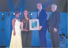  ??  ?? Brendan Maseti was named Risk Manager of the Year 2017. From left: Zandile Nyembe (Irmsa Events); Berenice Francis (Irmsa president); Brendan Maseti and Christophe­r Palm (Risk Manager of the Year 2016).