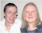  ??  ?? > Gareth Kingdon with wife Clare
