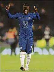  ?? FOTO: GETTY ?? N'Golo Kanté, de 31 años. Si está OK, también