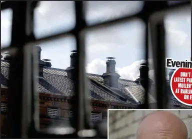  ??  ?? TV tough guy Ross kemp, below, spent some time in Glasgow’s Barlinnie prison as part of his new series