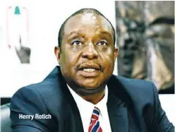  ??  ?? Henry Rotich