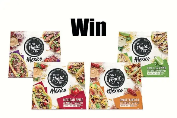  ?? SUPPLIED ?? Win a pack of four Mexico dinners.