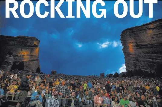  ?? Kent Nishimura Los Angeles Times ?? Fans wait for the Decemberis­ts to take the stage in May at Red Rocks Amphitheat­re in Morrison, Colo.