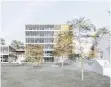  ?? FOTO: ARCHIV ?? Die Animation zeigt einen Teil der geplanten Bebauung des Wald- campus.