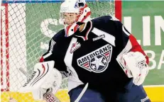 ?? John Allen/ West ern Hockey League ?? Tri-City Americans goalie Eric Comrie was a 2013 thirdround draft pick of the NHL’s Winnipeg Jets.