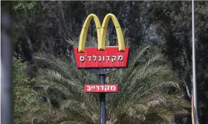  ?? Photograph: Atef Safadi/EPA ?? A closed McDonald's branch in Gan HaTsafon, Israel, on 5 April 2024.