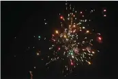  ?? MATHEW MIRANDA — ENTERPRISE-RECORD FILE ?? Fourth of July fireworks are seen Saturday, July 4, 2020 in Oroville, California.