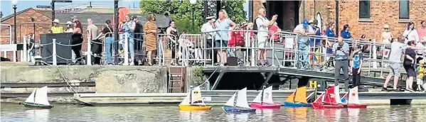  ?? PHOTOS SUPPLIED ?? The sailing race with 3ft-long replicas of Bristol Channel pilot cutters.