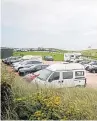  ?? The car park at Ruby Bay in Elie. Picture: Steve Brown. ??