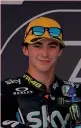  ?? EPA AP ?? Romano Fenati, 21 anni, e Pecco Bagnaia, 20