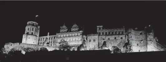  ?? Photos by Alan Behr / Tribune News Service ?? Heidelberg Castle, a photo the author has attempted for decades, is at last realized. Fortune favors the brave — or at least the persistent, he says.