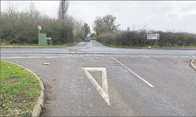  ?? Pictures: Barry Goodwin ?? The Ashford Road junction with Magpie Hall Road and Steeds Lane has been the scene of multiple accidents in recent days