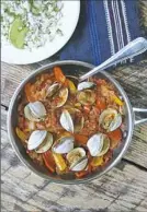  ?? Gretchen McKay/Post-Gazette ?? See recipes for Clams Peperonata and Cajun Spiced Shrimp inside,