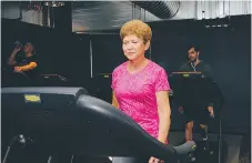  ?? FOTO: LEIF OLDENBURG ?? GYM. Elisabeth Olsson tränar på nyöppnade Member 24 tre gånger i veckan.