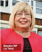  ?? ?? Blaydon MP Liz Twist