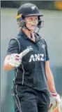  ?? SPORTSFILE ?? New Zealand captain Suzie Bates scored 151 against Ireland.