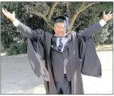  ?? PICTURE: SUPPLIED ?? Professor Kanthan Pillay celebrates obtaining his Master of Laws degree from Nelson Mandela University.