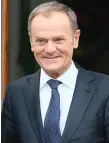  ??  ?? Donald Tusk issued fresh Brexit warning to the UK