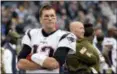  ?? AP FILE ?? Tom Brady and the New England Patriots are runaway leaders (again) in the AFC East, a trend that is showing up around the NFL this season.