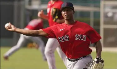  ?? AP FILE ?? Red Sox minor leaguer Brayan Bello could get the call to start Wednesday’s game against the Tampa Bay Rays.