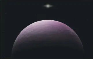  ?? EL PAÍS ?? Farout. El planeta enano 2018 VG18 está tres veces más lejos que Plutón, en los confines del sistema solar.