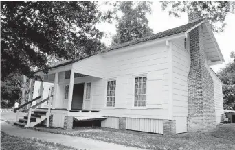  ?? Houston Chronicle file ?? Sam Houston’s home, named “Woodland Home,” remains in Huntsville, where Houston is buried in Oakwood Cemetery. Houston spent his final years there.