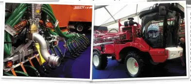  ??  ?? Left: Punters were keen for a look at the new self-propelled Bateman RB35-S sprayer from F Jenkinson Ltd, which has just been launched in Ireland. The Bateman’s Panoramic 3 cab is designed and built in-house and proved a popular draw with visitors. The...