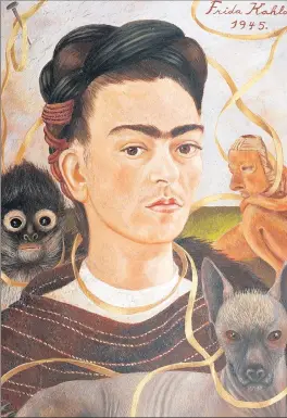  ?? MUSEO DOLORES OLMEDO ?? Frida Kahlo’s “Self-Portrait with Small Monkey” will be featured in the exhibit.